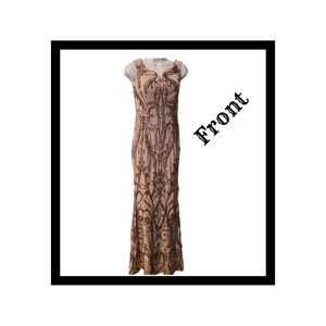 Rose Gold Sequin Prom Dress